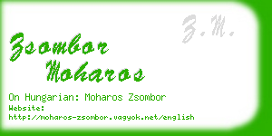 zsombor moharos business card